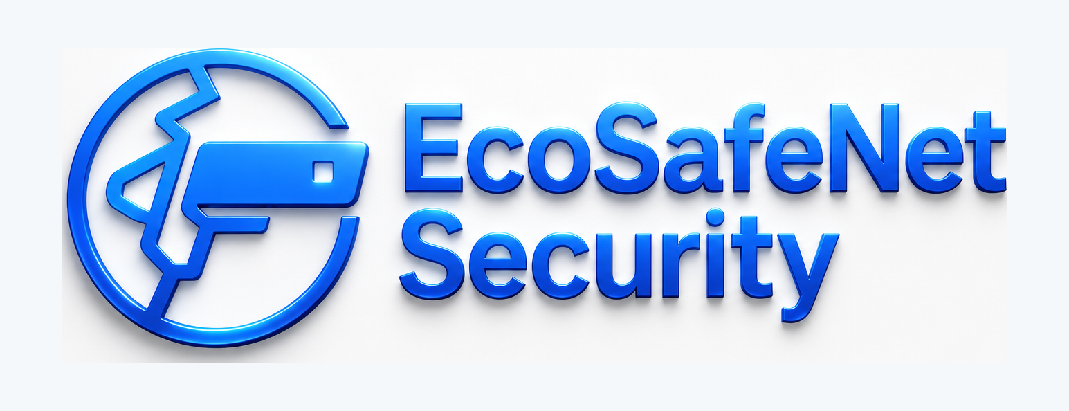 EcoSafeNet Security 3D logo
