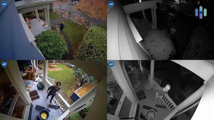 Outdoor patio security camera example