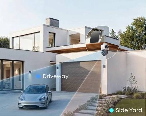 Illustrative driveway and side-yard coverage